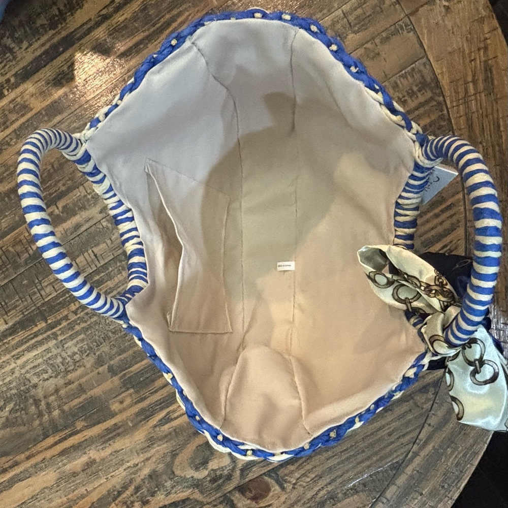 New York CeeKlein Straw Woven Handbag - Picture 7 of 13